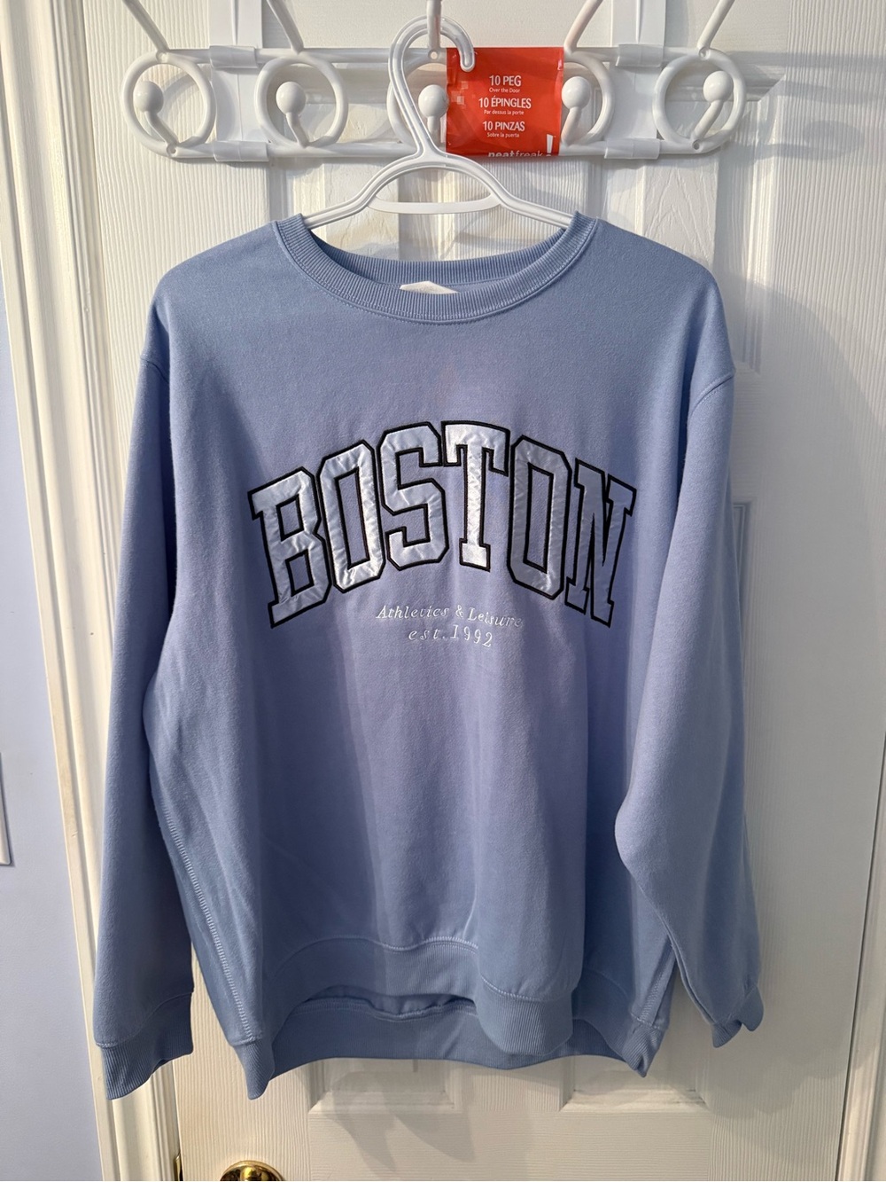 Bluenotes Light Blue Boston Crewneck Sweatshirt